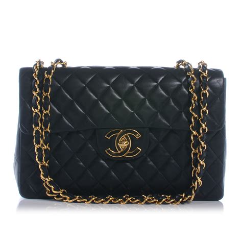 jumbo black chanel bag|Chanel jumbo fashionphile.